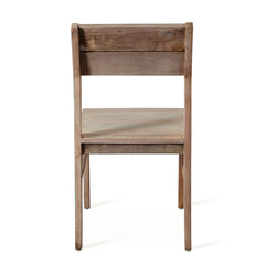 Side Chairs, Set of 2, Reclaimed Teak Wood, Vintage Teal