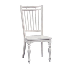 Side Chairs, Set of 2, Solid and Manufactured Wood, Antique White