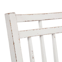 Side Chairs, Set of 2, Solid and Manufactured Wood, Antique White