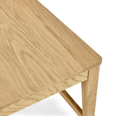 Side Chairs, Set of 2, Solid Oak Wood, Light Brown