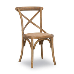 Side Chairs, Set of 2, Solid Wood, Gray Wash, Polyester Blend Seats