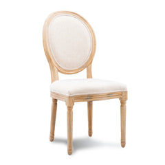 Side Chairs, Set of 2, Upholstered with Solid Wood Legs