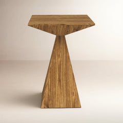 Side Table, 18 in Square, Solid Mango Wood