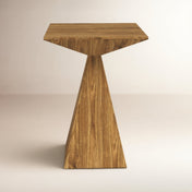 Side Table, 18 in Square, Solid Mango Wood