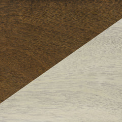 Side Table with Storage Drawer, Walnut Top with Beige Base