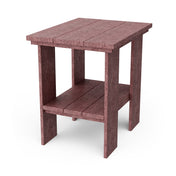 Side Table with Two-Tier Design in Poly Lumber