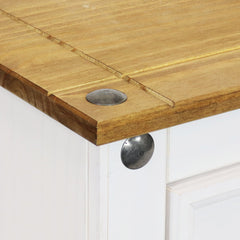 Sideboard, 2 Drawers and 2-Door Cabinet, Solid Wood, 36 Inch Wide