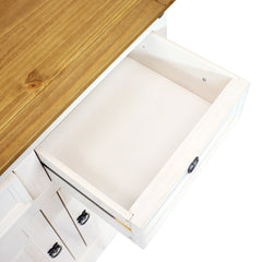 Sideboard, 2 Drawers and 2-Door Cabinet, Solid Wood, 36 Inch Wide