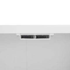 Sideboard, 48-Inch Wide, White with Brushed Nickel Hardware