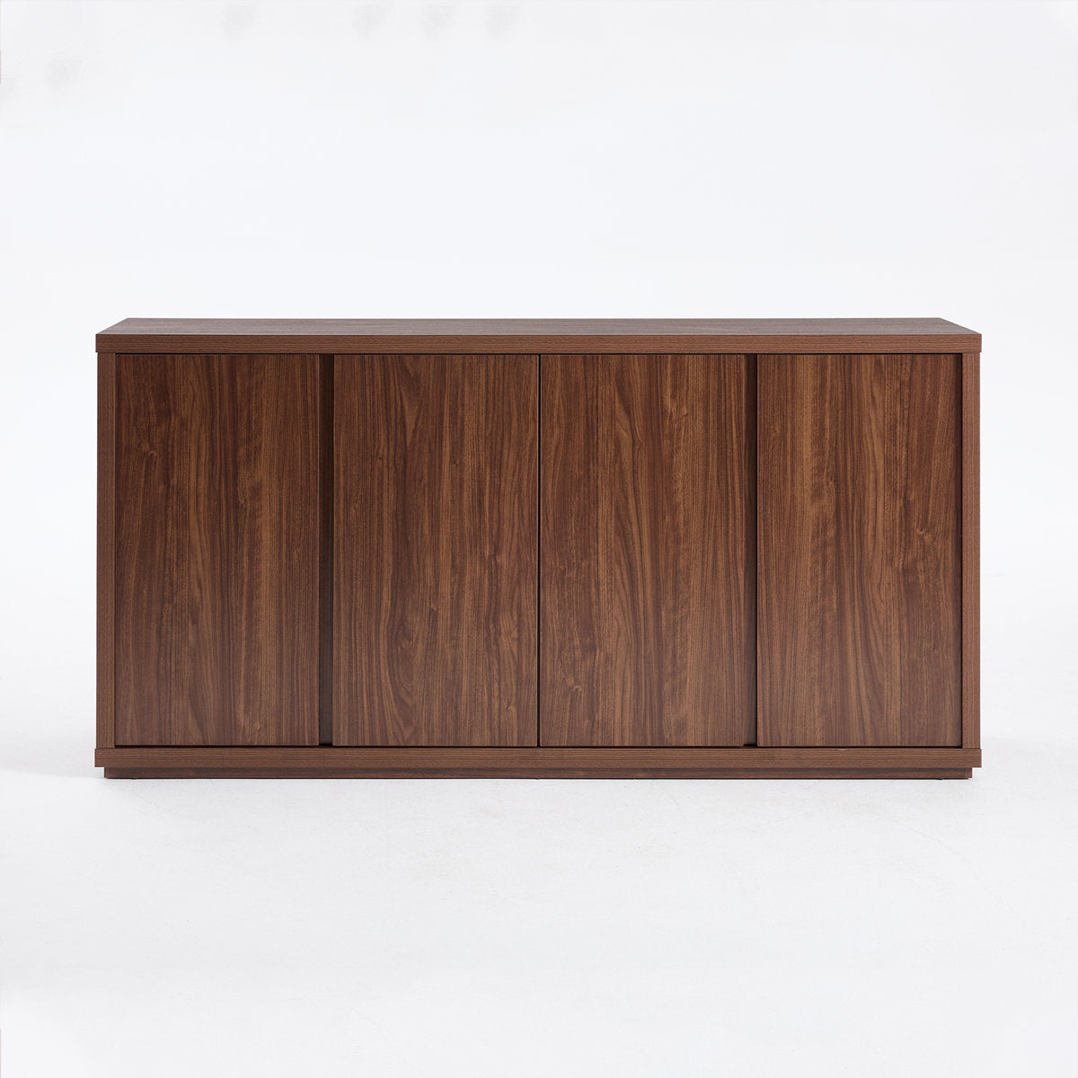 Sideboard, 70 In Wide Manufactured Wood, Mahogany Brown