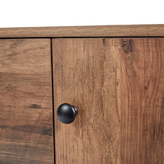 Sideboard Buffet with 3 Drawers and 2 Doors in Brown