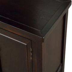 Sideboard Buffet with Four Drawers and Two Cabinets in Espresso