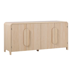 Sideboard in Manufactured Wood, 64 in Wide, Coastal Oak