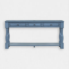 Sideboard, Solid and Manufactured Wood, 63 Inch, Navy