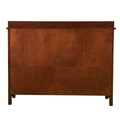 Sideboard, Solid and Manufactured Wood, Red-Washed Espresso and Slate