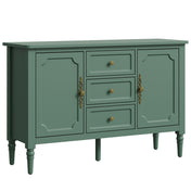 Sideboard Storage Cabinet with 3 Drawers and 2 Doors in Green