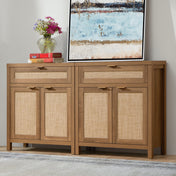 Sideboard with 2 Doors and 1 Drawer in Natural Oak
