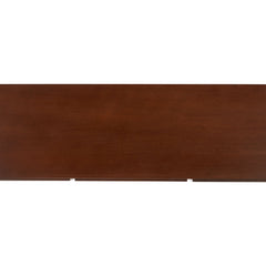 Sideboard with 3 Cabinet Doors and Woven Rattan in Walnut and Black