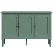 Sideboard with 3 Doors, 47 in W, Green Gloss Finish