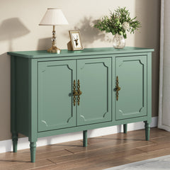 Sideboard with 3 Doors, 47 in W, Green Gloss Finish