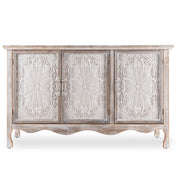 Sideboard with 3 Doors and Solid Wood Construction
