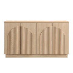 Sideboard with 4 Adjustable Shelves, Oak MDF