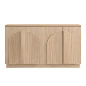 Sideboard with 4 Adjustable Shelves, Oak MDF