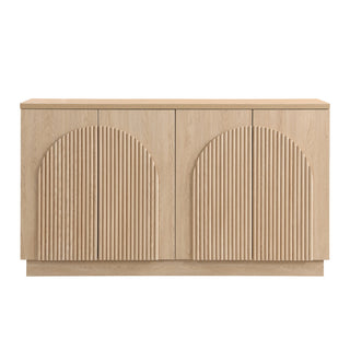 Sideboard with 4 Adjustable Shelves, Oak MDF