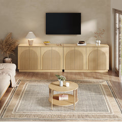 Sideboard with 4 Adjustable Shelves, Oak MDF