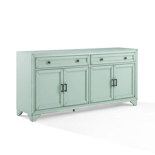 Sideboard with 4 Doors and 2 Drawers in Seafoam Blue