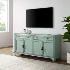 Sideboard with 4 Doors and 2 Drawers in Seafoam Blue