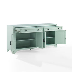 Sideboard with 4 Doors and 2 Drawers in Seafoam Blue