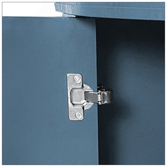 Sideboard with 4 Doors and Adjustable Shelves in Blue Wood