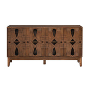 Sideboard with 4 Doors in Brown Manufactured Wood