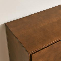 Sideboard with Three Drawers and Two Cabinet Doors in Walnut