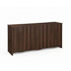 Sideboard with Three Scalloped Doors in Manufactured Wood
