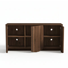 Sideboard with Three Scalloped Doors in Manufactured Wood