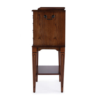 Silverware Chest, Rubberwood with 4 Felt-Lined Drawers, Light Brown