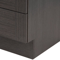 Single Bathroom Vanity, 24.5 in W, Milano Oak with White Polymarble Top