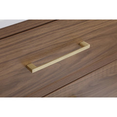 Single Bathroom Vanity, 30 In, Walnut Brown Base with Engineered Marble Top