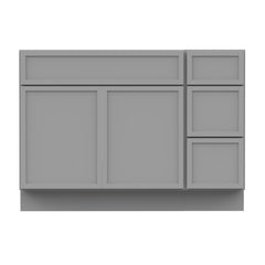 Single Bathroom Vanity Base, Freestanding, 45 In., Gray