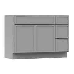 Single Bathroom Vanity Base, Freestanding, 45 In., Gray