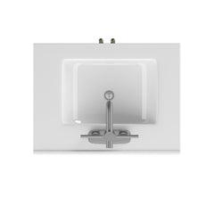 Single Bathroom Vanity with Integrated Sink, 23.88 in W, White