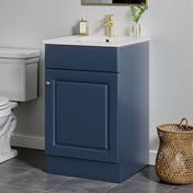 Single Bathroom Vanity with Sink, 20 in W, White Top