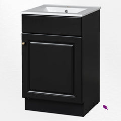 Single Bathroom Vanity with Sink, 20 in W, White Top