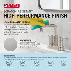 Single Handle Bathroom Faucet, Brass, Lumicoat Black Stainless
