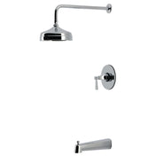 Single-Handle Tub and Shower Faucet with Pressure Balancing Valve in Polished Chrome