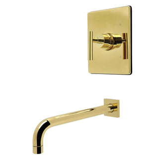 Single-Handle Tub Faucet, Manhattan, Pressure Balanced in Polished Brass