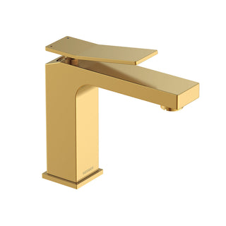 Single Hole Bathroom Faucet, Avian, Single Handle, Brass, Brushed Bronze
