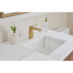 Single Hole Bathroom Faucet, Avian, Single Handle, Brass, Brushed Bronze